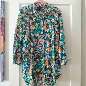 Y.A.S co-ord kimmie long shirt in green